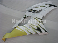 Cargar imagen en el visor de la galería, White and Golden Flame - YZF-R6 08-16 Fairing Kit