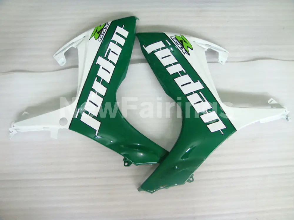 White and Green Jordan - GSX-R600 06-07 Fairing Kit