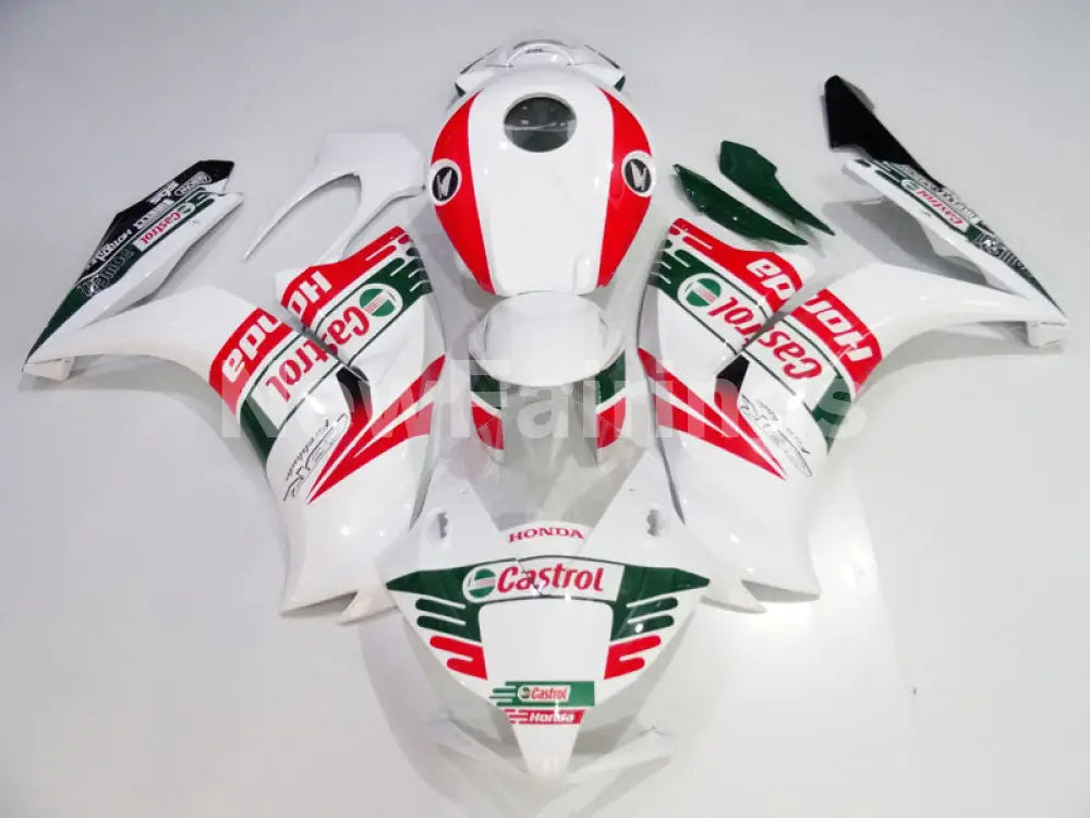 White and Green Red Castrol - CBR1000RR 12-16 Fairing Kit