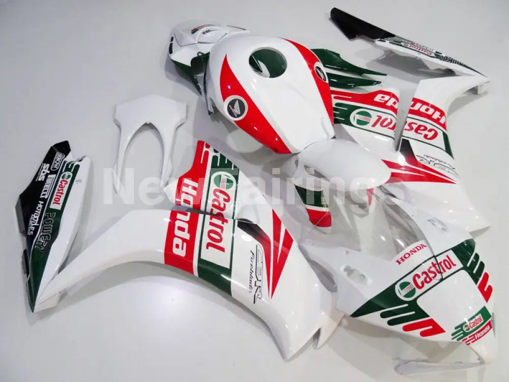 White and Green Red Castrol - CBR1000RR 12-16 Fairing Kit