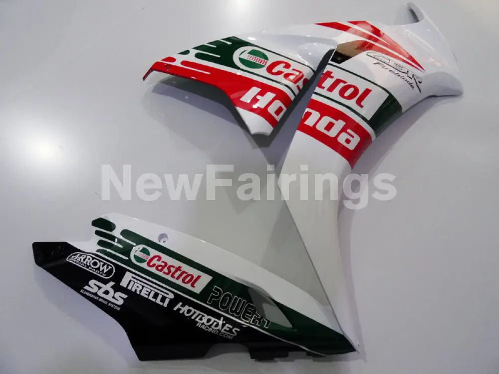 White and Green Red Castrol - CBR1000RR 12-16 Fairing Kit