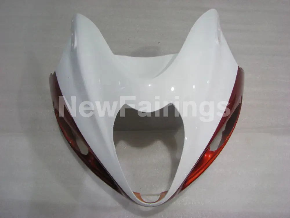 White and Orange Factory Style - GSX1300R Hayabusa 99-07 Fairing Kit