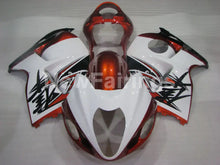 Cargar imagen en el visor de la galería, White and Orange Factory Style - GSX1300R Hayabusa 99-07 Fairing Kit
