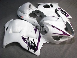 White and Purple Factory Style - GSX1300R Hayabusa 99-07 Fairing Kit