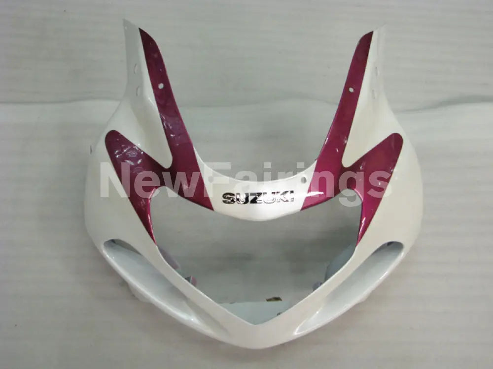 White and Purple Red Factory Style - GSX-R750 00-03 Fairing Kit