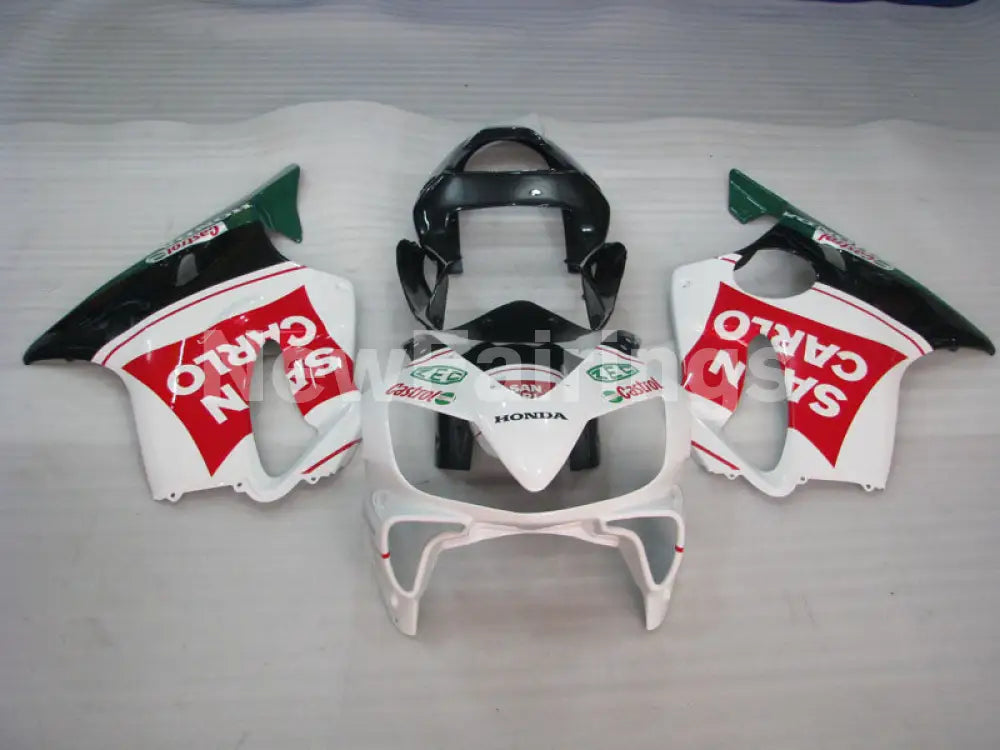 White and Red Black Castrol - CBR600 F4i 01-03 Fairing Kit