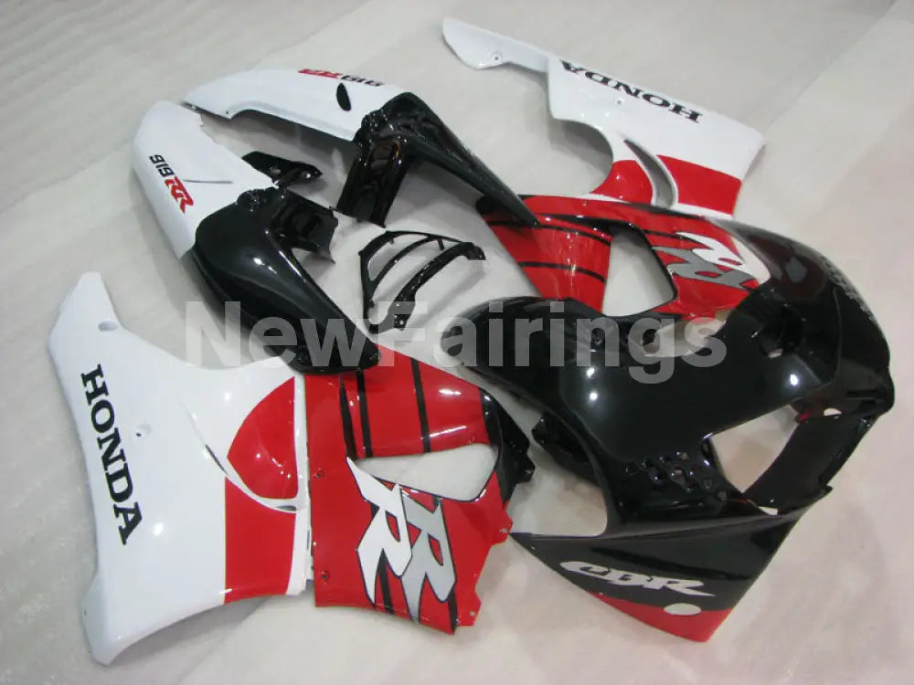 White and Red Black Factory Style - CBR 919 RR 98-99 Fairing Kit
