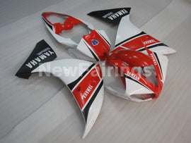 White and Red Black Factory Style - YZF-R1 12-14 Fairing Kit