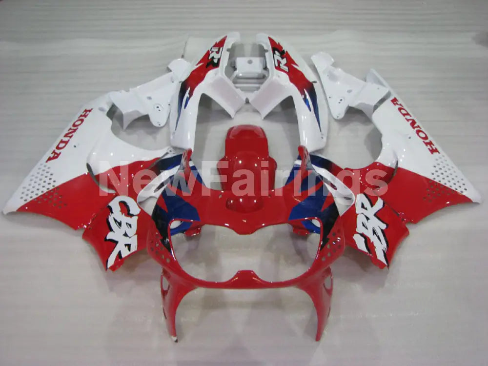 White and Red Blue Factory Style - CBR 900 RR 94-95 Fairing Kit