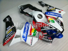 White and Red Blue Lee - CBR600RR 03-04 Fairing Kit