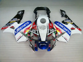 White and Red Blue Lee - CBR600RR 03-04 Fairing Kit