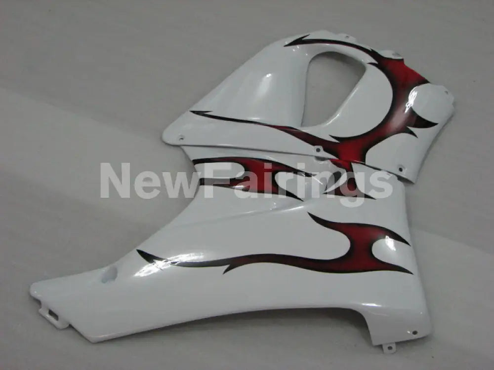 White and Red Flame - CBR 919 RR 98-99 Fairing Kit