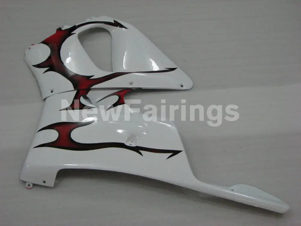 White and Red Flame - CBR 919 RR 98-99 Fairing Kit