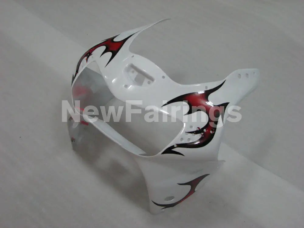 White and Red Flame - CBR 919 RR 98-99 Fairing Kit