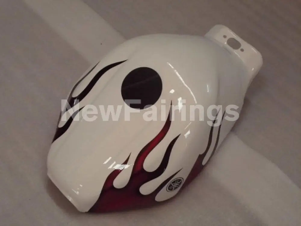 White and Red Flame - YZF600R Thundercat 96-07 Fairing Kit