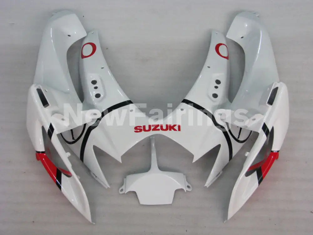 White and Red Jordan - GSX-R600 06-07 Fairing Kit
