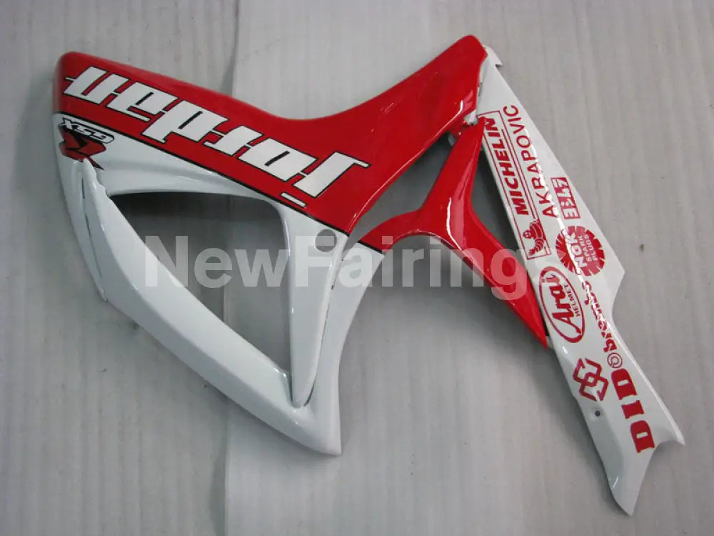 White and Red Jordan - GSX-R750 06-07 Fairing Kit