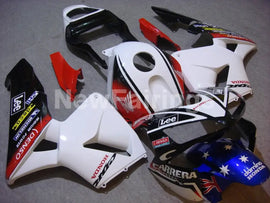 White and Red Lee - CBR600RR 03-04 Fairing Kit
