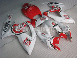 White and Red Lucky Strike - GSX-R600 06-07 Fairing Kit
