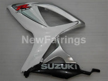 Cargar imagen en el visor de la galería, White and Silver Black Factory Style - GSX-R600 06-07 Fairing Kit