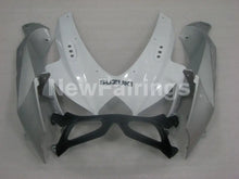 Cargar imagen en el visor de la galería, White and Silver Black Factory Style - GSX-R600 08-10 Fairing Kit