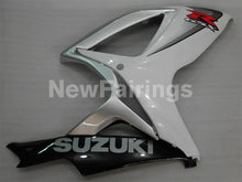 Cargar imagen en el visor de la galería, White and Silver Black Factory Style - GSX-R750 06-07 Fairing Kit