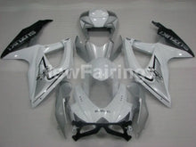 Cargar imagen en el visor de la galería, White and Silver Black Factory Style - GSX-R750 08-10 Fairing Kit