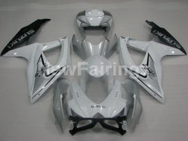 White and Silver Black Factory Style - GSX-R750 08-10 Fairing Kit
