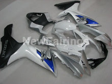 Cargar imagen en el visor de la galería, White and Silver Blue Factory Style - GSX-R600 11-24 Fairing Kit