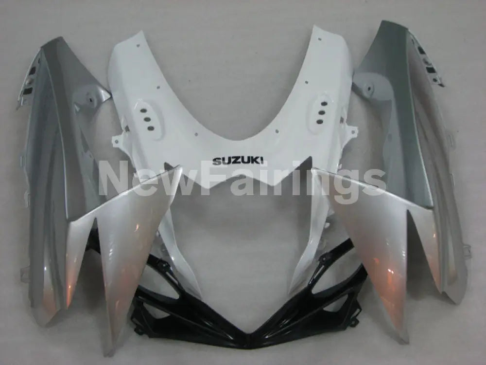 White and Silver Blue Factory Style - GSX-R750 11-24 Fairing Kit
