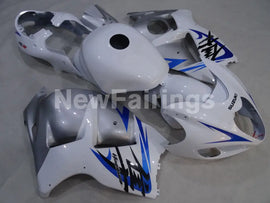 White and Silver Blue Factory Style - GSX1300R Hayabusa 99-07 Fairing Kit