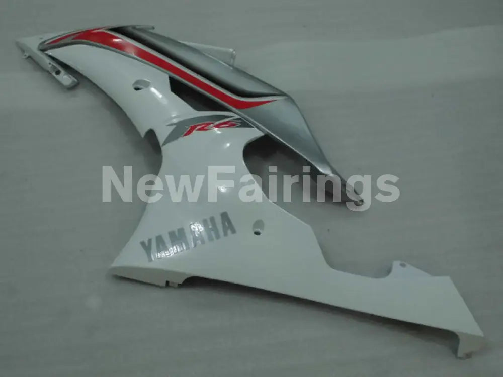 White and Silver Factory Style - YZF-R6 08-16 Fairing Kit