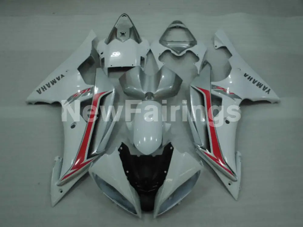 White and Silver Factory Style - YZF-R6 08-16 Fairing Kit