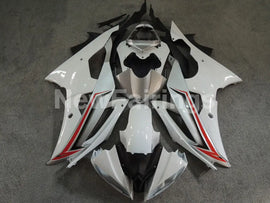 White and Silver Red No decals - YZF-R6 08-16 Fairing Kit