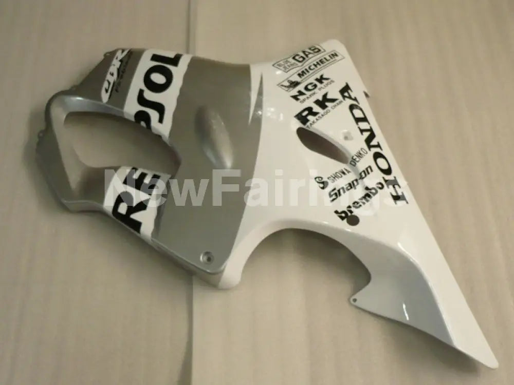 White and Silver Repsol- CBR600 F4i 01-03 Fairing Kit