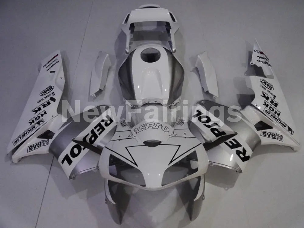 White and Silver Repsol - CBR600RR 03-04 Fairing Kit