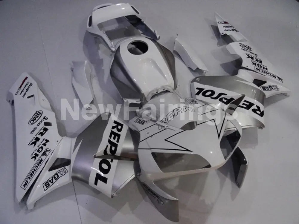 White and Silver Repsol - CBR600RR 03-04 Fairing Kit