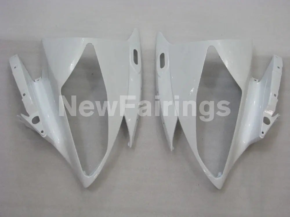 White and Wine Red Matte Black Factory Style - YZF-R6 06-07 Fairing Kit