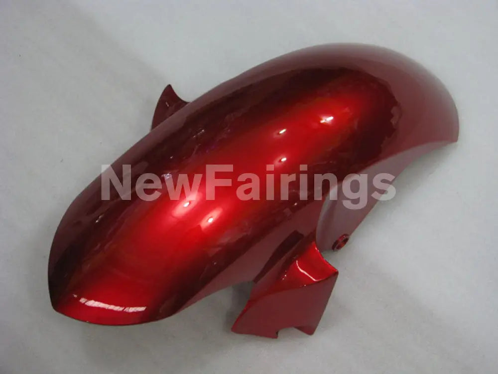 White and Wine Red Matte Black Factory Style - YZF-R6 06-07 Fairing Kit