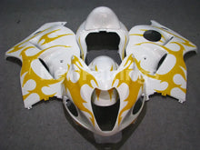 Cargar imagen en el visor de la galería, White and Yellow Flame - GSX1300R Hayabusa 08-20 Fairing Kit
