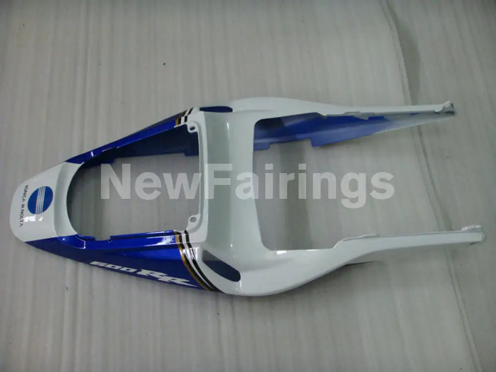 White Black and Blue Konica Minolta - CBR600RR 03-04 Fairing Kit