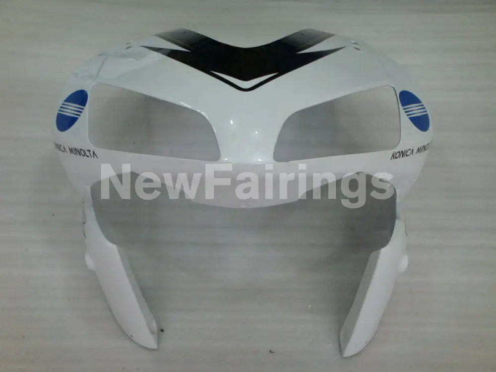 White Black and Blue Konica Minolta - CBR600RR 03-04 Fairing Kit