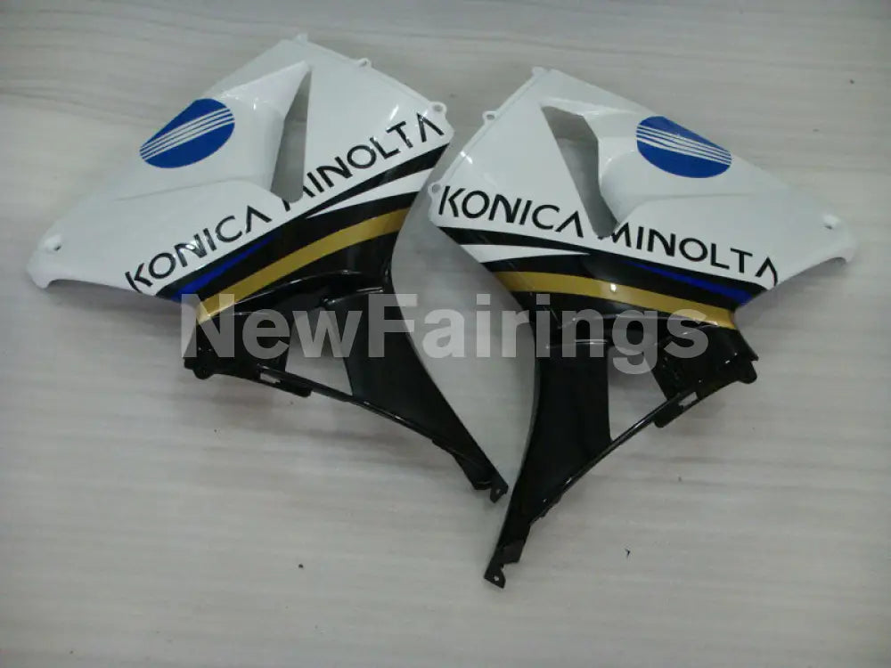 White Black and Blue Konica Minolta - CBR600RR 03-04 Fairing Kit