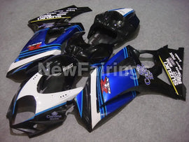 White and Black Blue Corona - GSX-R1000 07-08 Fairing Kit