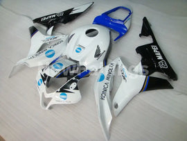 White and Black Blue Konica Minolta - CBR600RR 07-08 Fairing Kit