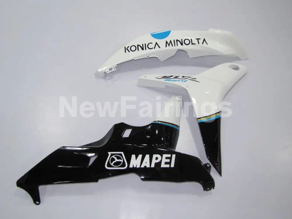 White Black and Blue Konica Minolta - CBR600RR 07-08 Fairing Kit