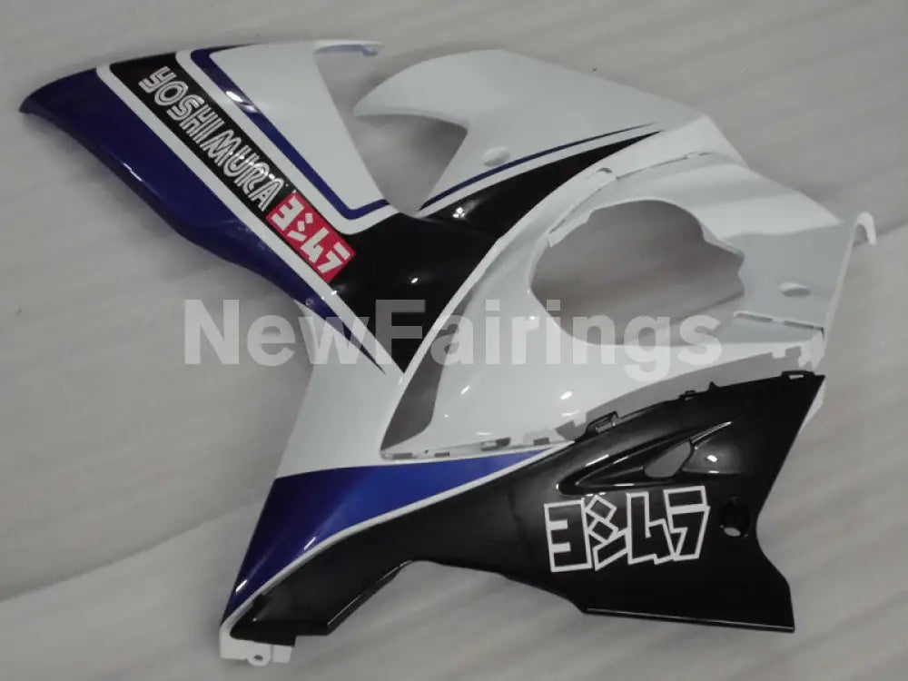 White and Black Blue Yoshimura - GSX-R1000 09-16 Fairing Kit