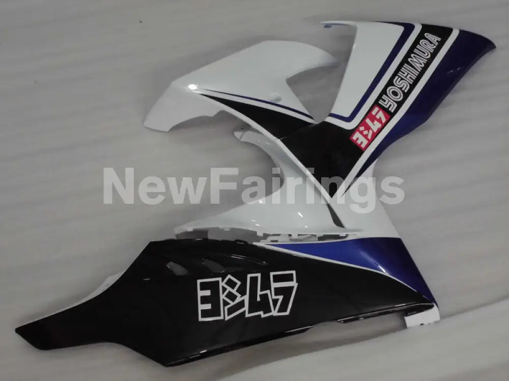 White and Black Blue Yoshimura - GSX-R1000 09-16 Fairing Kit