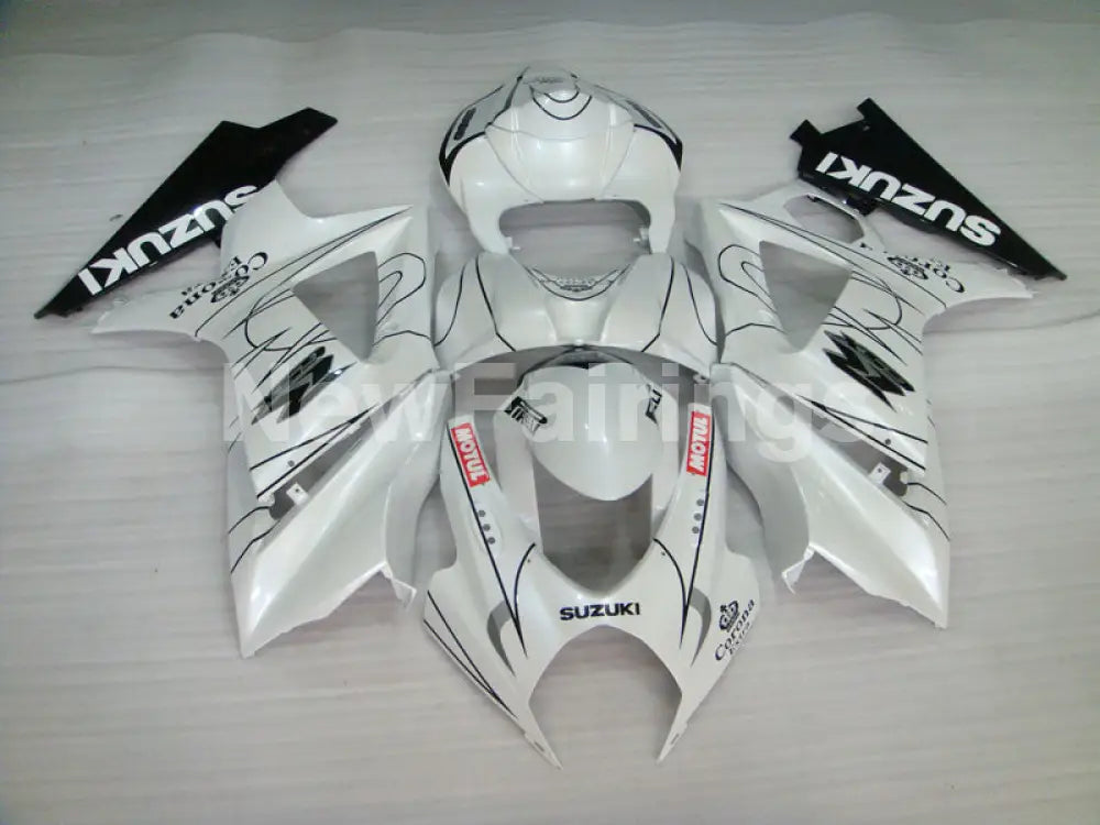 White Black Corona - GSX-R1000 07-08 Fairing Kit