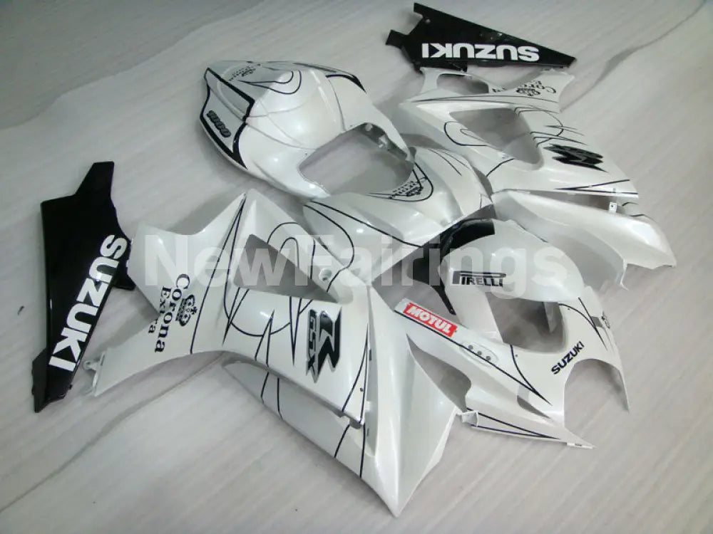 White Black Corona - GSX-R1000 07-08 Fairing Kit